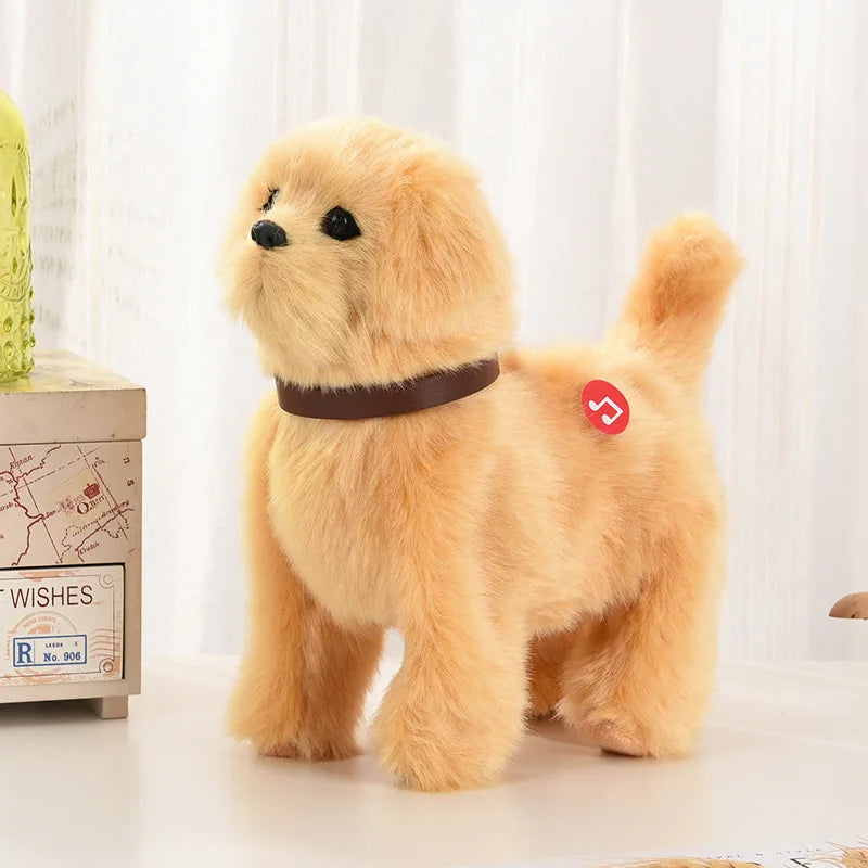 Interactive Robot Dog Toy — Electronic Plush Puppy with Sound, Walk & Touch Control