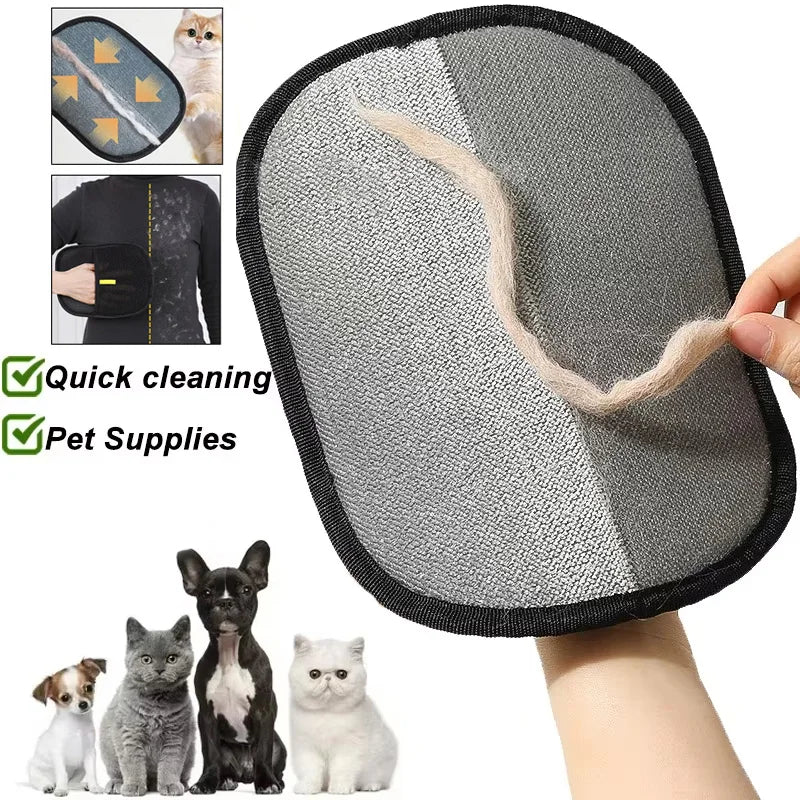 Reusable Pet Hair Remover Gloves – Washable Lint & Fur Cleaner for Clothes