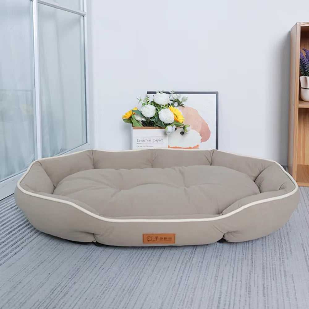 Large Pet Sofa Bed – Warm Winter Dog & Cat Cushion with Big Sleeping Space