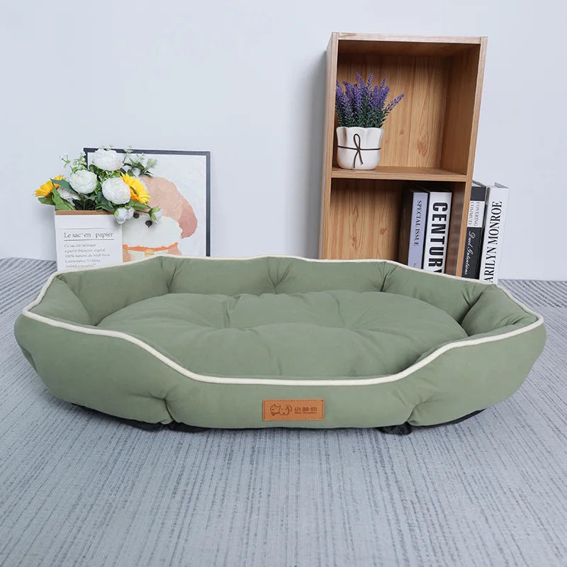 Large Pet Sofa Bed – Warm Winter Dog & Cat Cushion with Big Sleeping Space