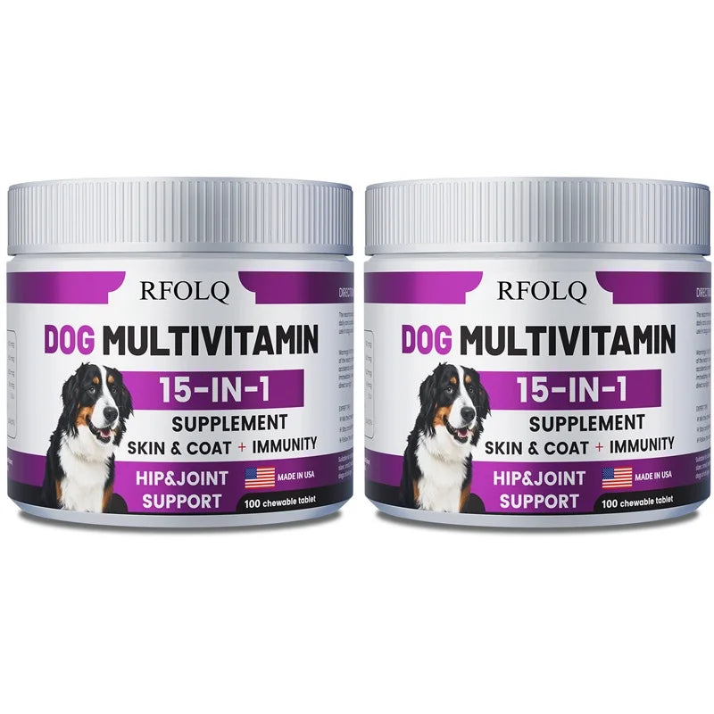 Dog Multivitamin Supplement — Healthy Skin, Coat, Joints & Digestive Support