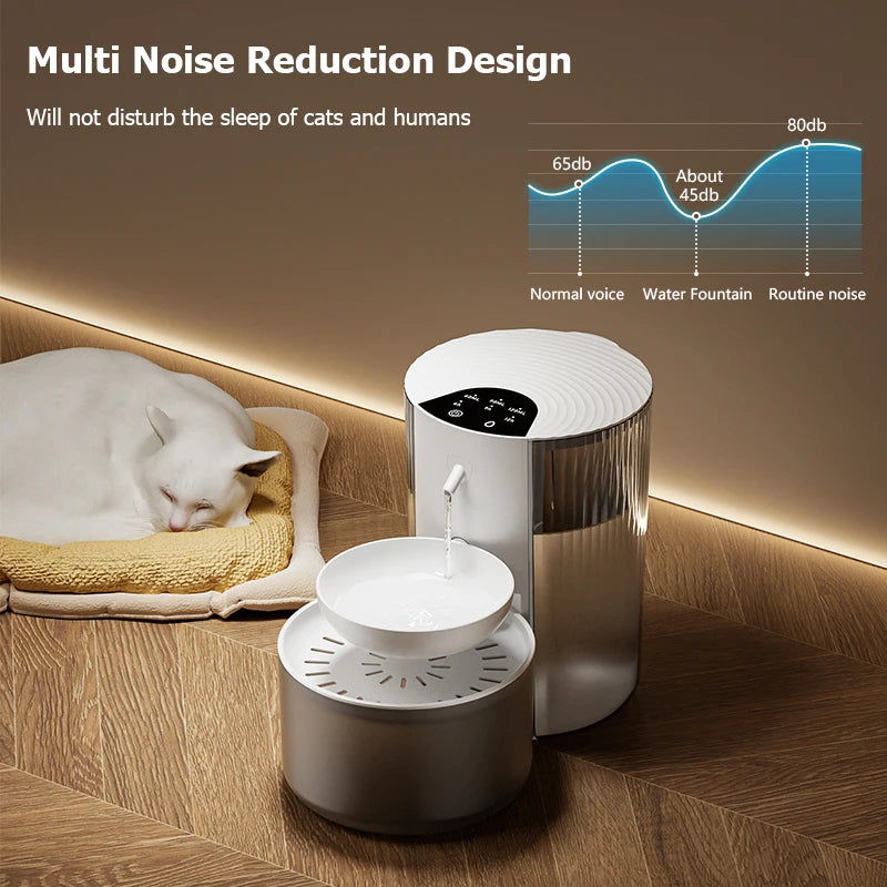 Wireless Smart Pet Water Fountain — Rechargeable Automatic Water Feeder for Cats & Dogs