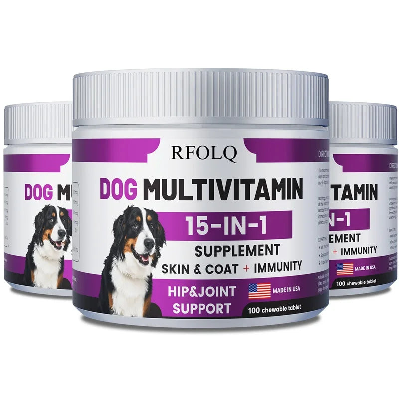 Dog Multivitamin Supplement — Healthy Skin, Coat, Joints & Digestive Support