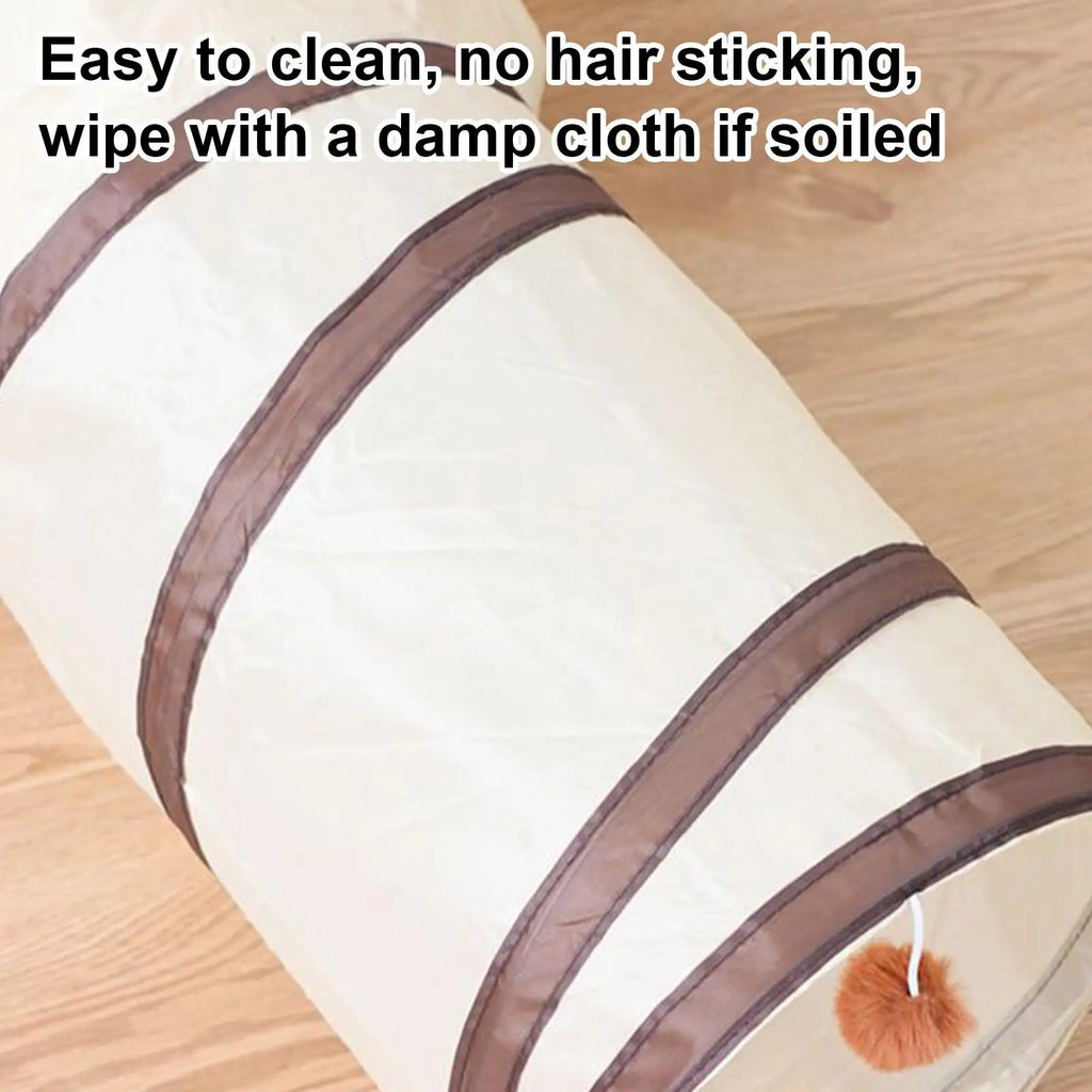 Foldable Cat Tunnel Toy – Interactive Indoor Play Tube for Kittens & Puppies