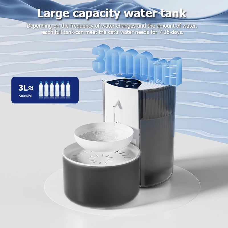 Wireless Smart Pet Water Fountain — Rechargeable Automatic Water Feeder for Cats & Dogs