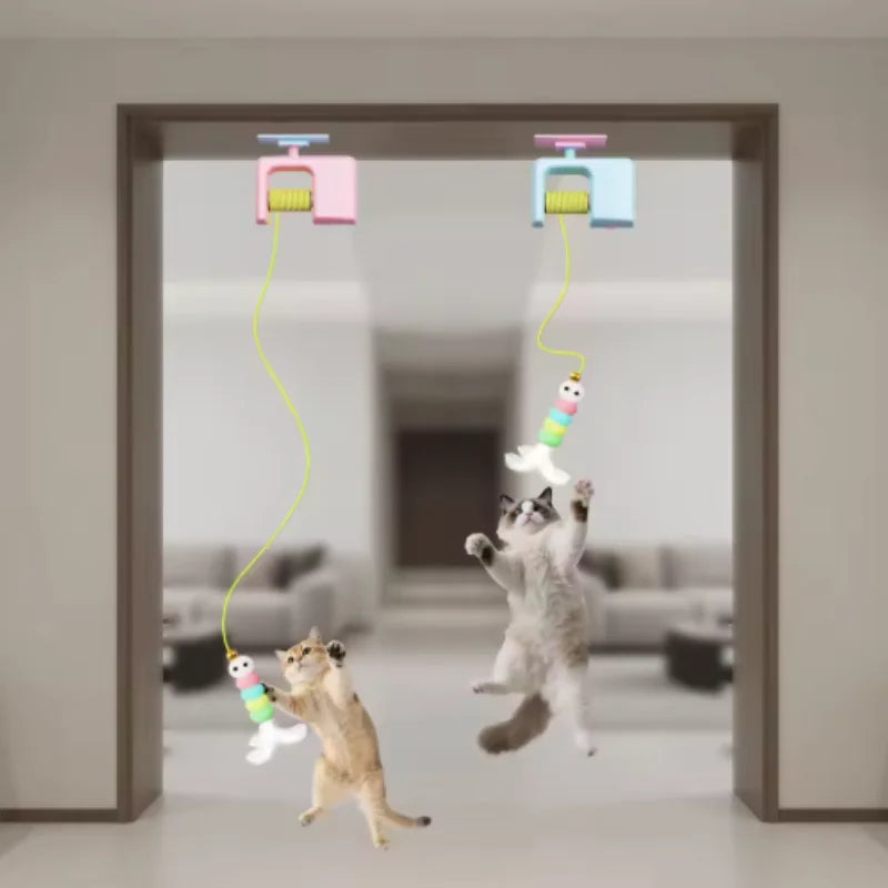 Electric Door-Hanging Cat Toy – Interactive Self-Entertainment Scratch & Play Rope