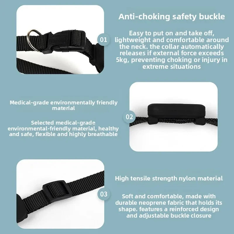 GPS Tracking Cat Collar — Long Battery Life Safety Locator for Kittens & Cats