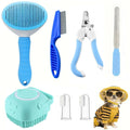 7-Piece Pet Grooming Kit – Brush, Nail Clipper, Flea Comb & Toothbrush Set