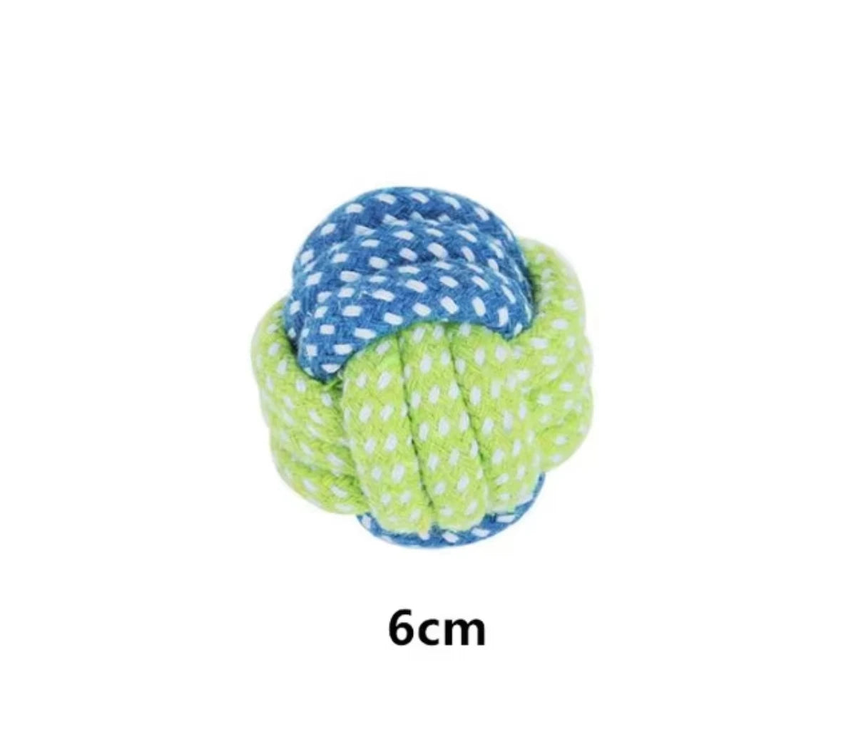 Cotton Rope Chew Toy & Toothbrush Ball for Dogs — Dental Health & Fun