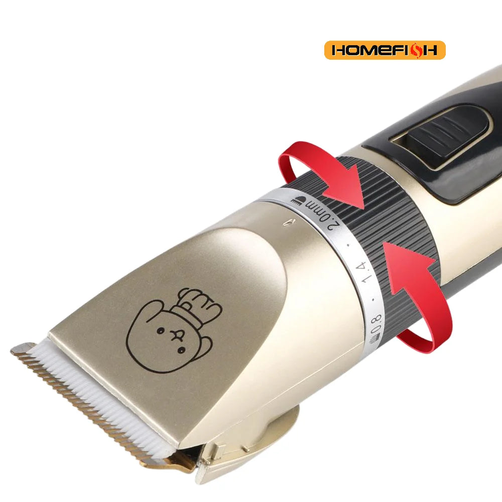 Electric Pet Hair Clipper & Grooming Set — Trimmer Shaver for Dogs, Cats & Rabbits