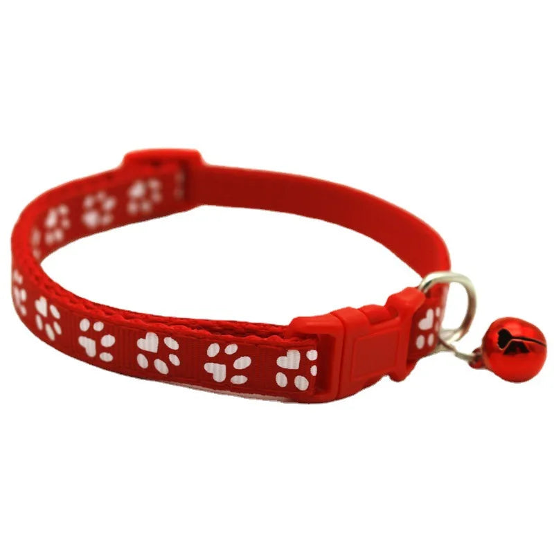 Colorful Cartoon Bell Collar — Adjustable Safety Necklace for Cats, Kittens & Puppies
