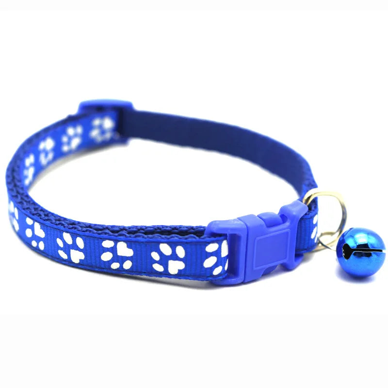Colorful Cartoon Bell Collar — Adjustable Safety Necklace for Cats, Kittens & Puppies