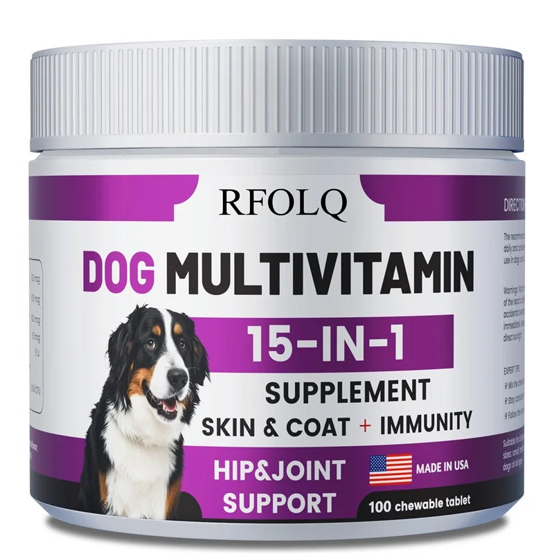 Dog Multivitamin Supplement — Healthy Skin, Coat, Joints & Digestive Support