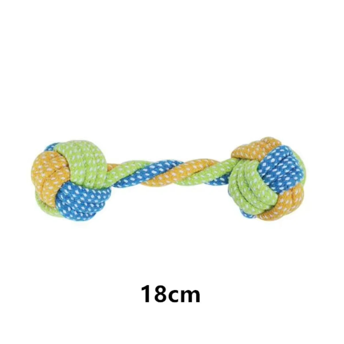 Cotton Rope Chew Toy & Toothbrush Ball for Dogs — Dental Health & Fun