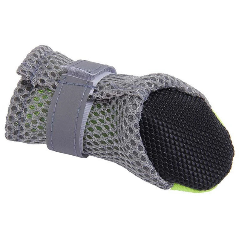 Breathable Waterproof Dog Shoes with Reflective Safety Strip — All-Weather Paw Protection