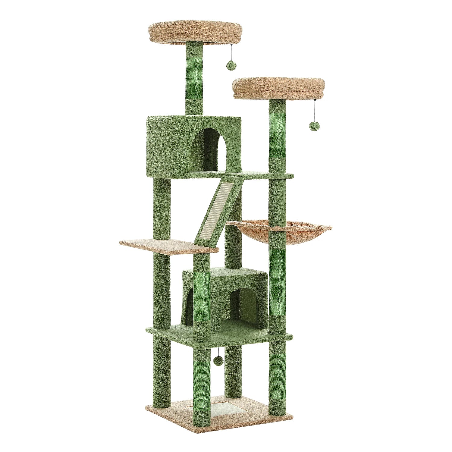 Large Cat Tree Tower for Indoor Cats — 8-Level Plush Condo with Scratching Posts & Perches