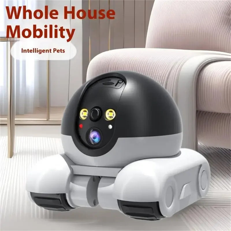 360° Rotating Pet Camera – Two-Way Talk, Night Vision & Home Security Robot