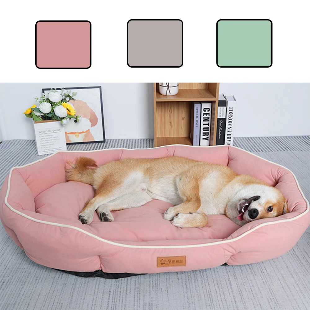 Large Pet Sofa Bed – Warm Winter Dog & Cat Cushion with Big Sleeping Space