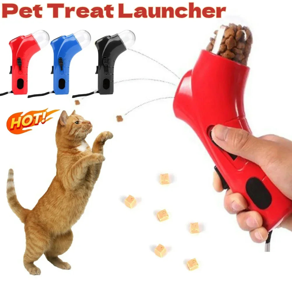 Interactive Dog Treat Launcher — Portable Snack Dispenser Gun for Puppy Training