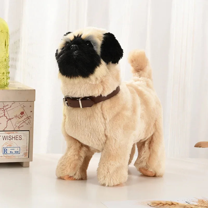 Interactive Robot Dog Toy — Electronic Plush Puppy with Sound, Walk & Touch Control