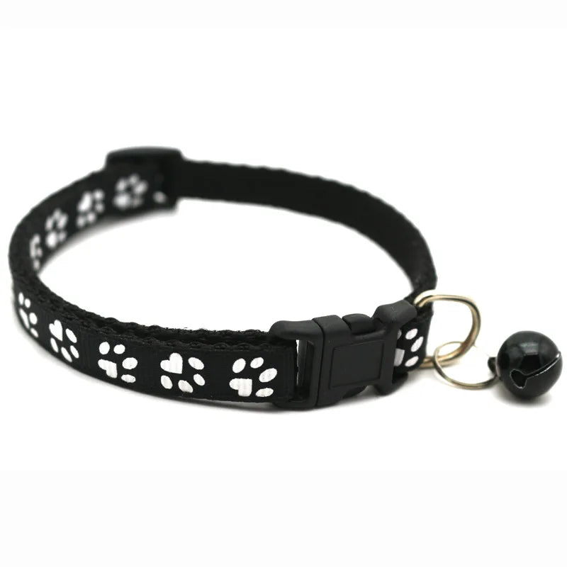 Colorful Cartoon Bell Collar — Adjustable Safety Necklace for Cats, Kittens & Puppies