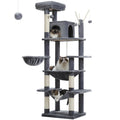 Large Cat Tree Tower for Indoor Cats — 8-Level Plush Condo with Scratching Posts & Perches