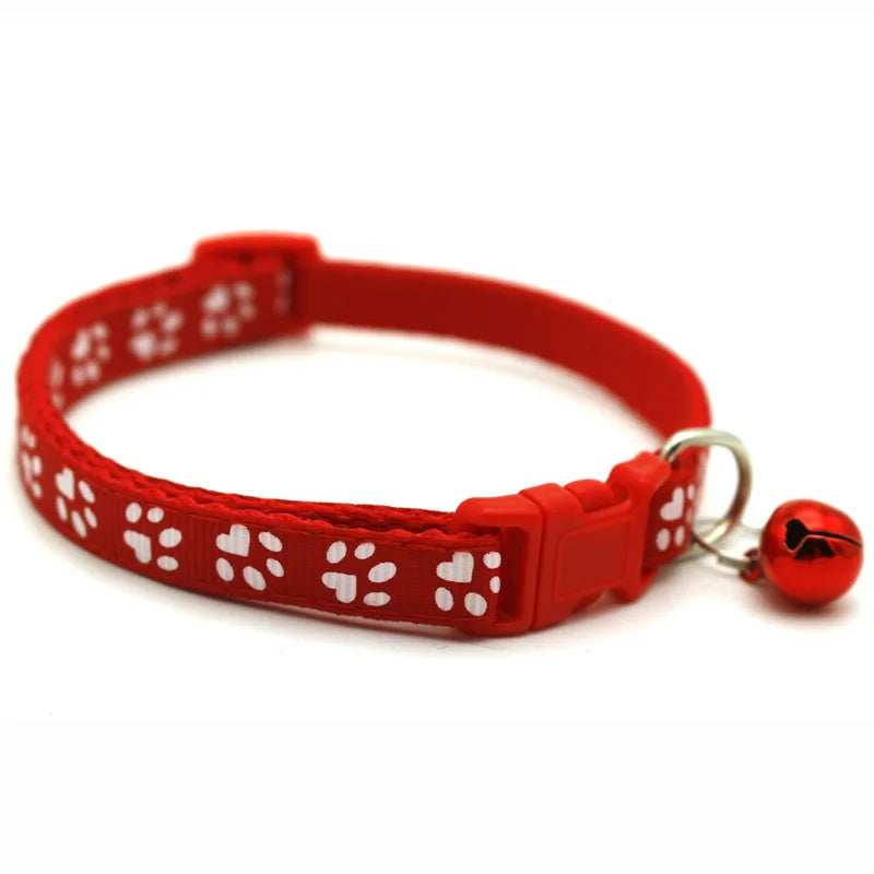 Colorful Cartoon Bell Collar — Adjustable Safety Necklace for Cats, Kittens & Puppies