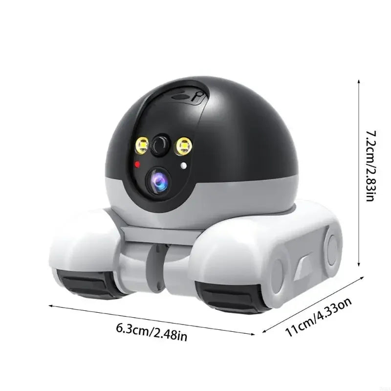 360° Rotating Pet Camera – Two-Way Talk, Night Vision & Home Security Robot