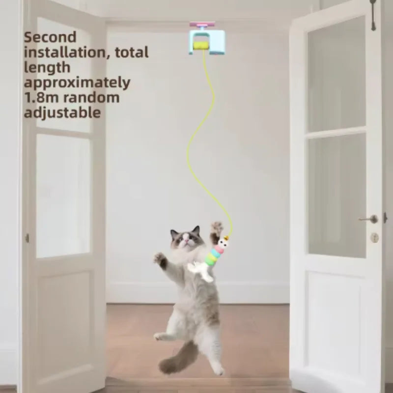 Electric Door-Hanging Cat Toy – Interactive Self-Entertainment Scratch & Play Rope