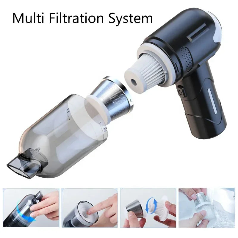 39000Pa Wireless Pet Hair Vacuum – Rechargeable Anti-Tangle Grooming Tool for Cats & Dogs