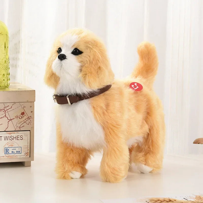 Interactive Robot Dog Toy — Electronic Plush Puppy with Sound, Walk & Touch Control