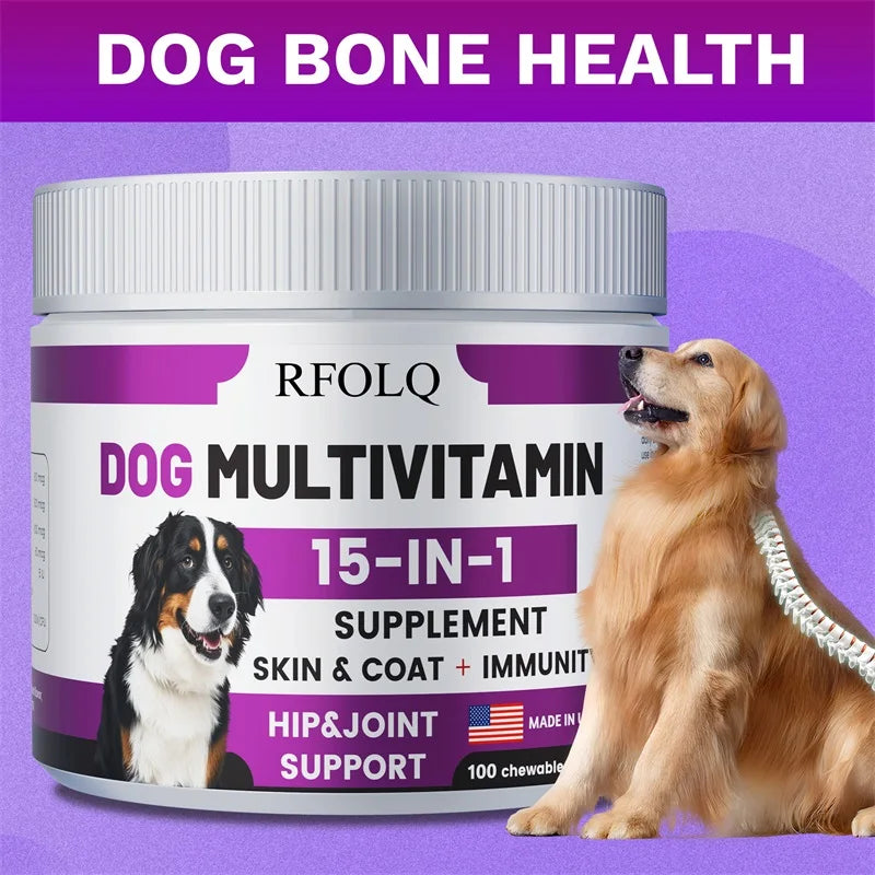 Dog Multivitamin Supplement — Healthy Skin, Coat, Joints & Digestive Support
