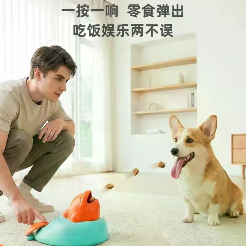 Interactive Food Launcher Puzzle Toy for Dogs & Cats — Mental Stimulation & Fun
