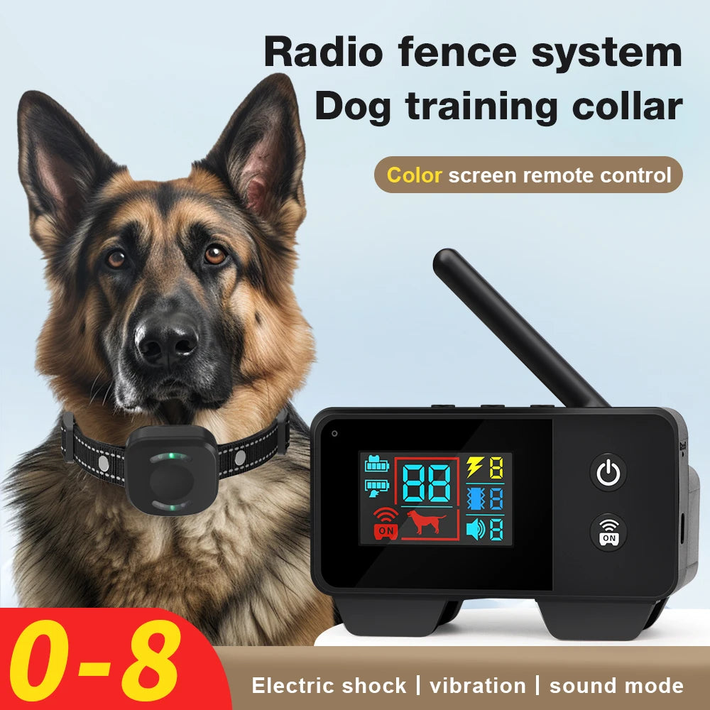 GPS Wireless Electric Dog Fence — 480M Rechargeable Vibration & Shock Remote Training System