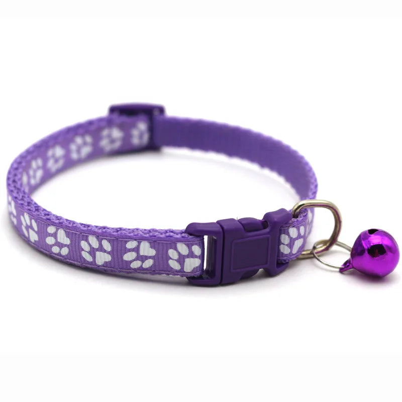Colorful Cartoon Bell Collar — Adjustable Safety Necklace for Cats, Kittens & Puppies