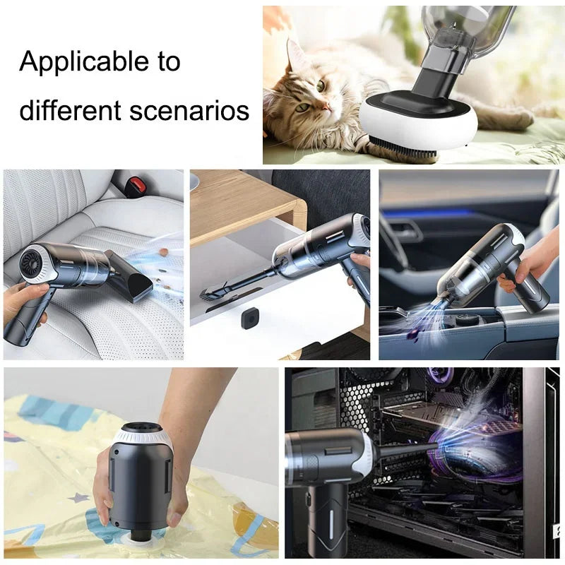 39000Pa Wireless Pet Hair Vacuum – Rechargeable Anti-Tangle Grooming Tool for Cats & Dogs