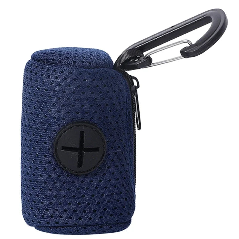 Mesh Poop Bag Dispenser for Dogs — Leash Attachment & Easy Tear Bags
