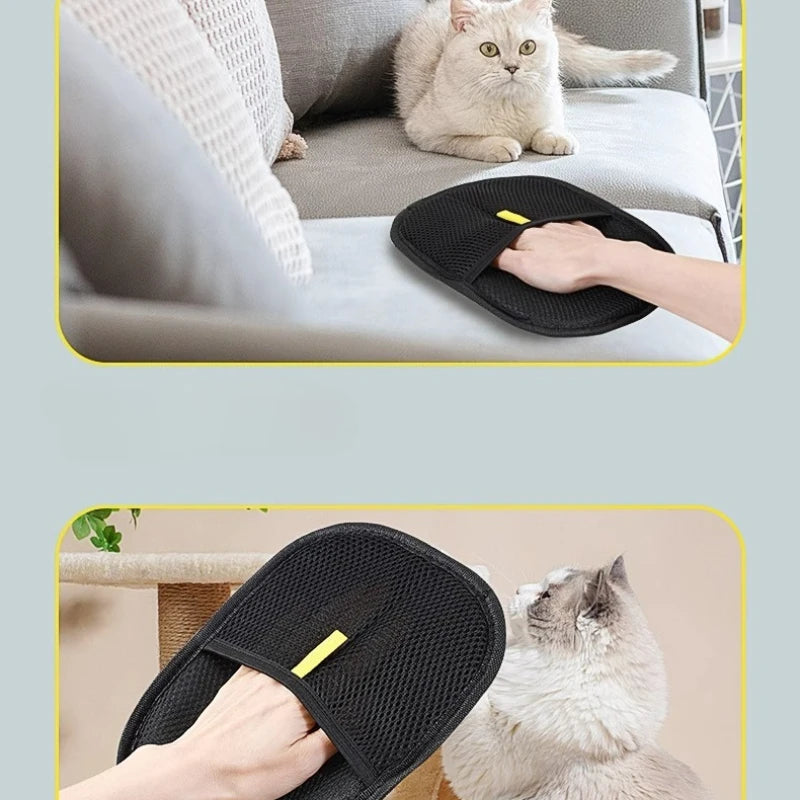 Reusable Pet Hair Remover Gloves – Washable Lint & Fur Cleaner for Clothes