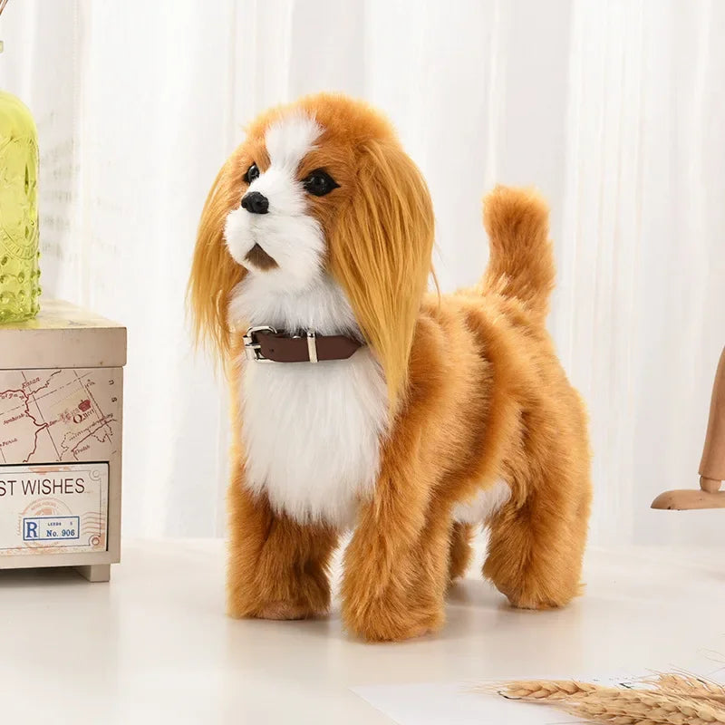 Interactive Robot Dog Toy — Electronic Plush Puppy with Sound, Walk & Touch Control