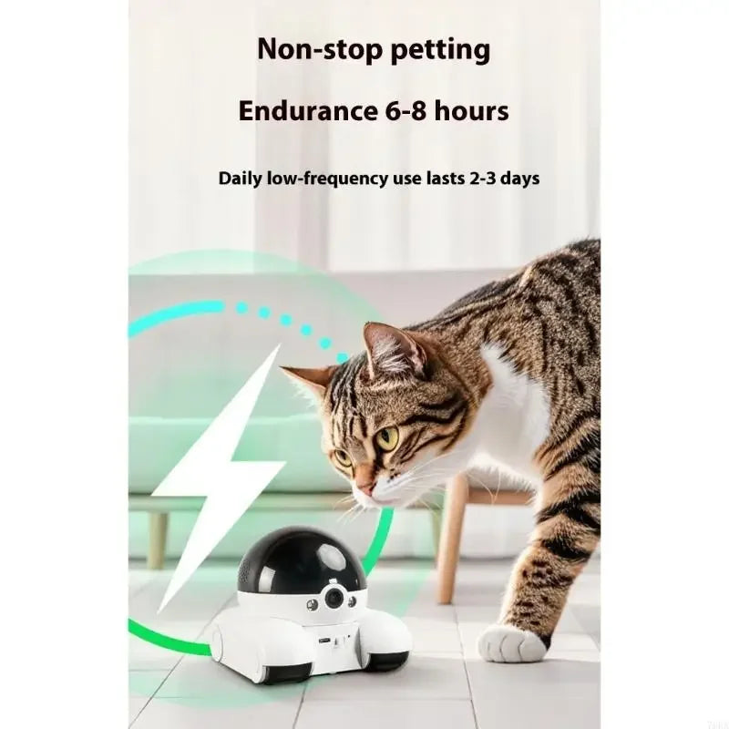 360° Rotating Pet Camera – Two-Way Talk, Night Vision & Home Security Robot