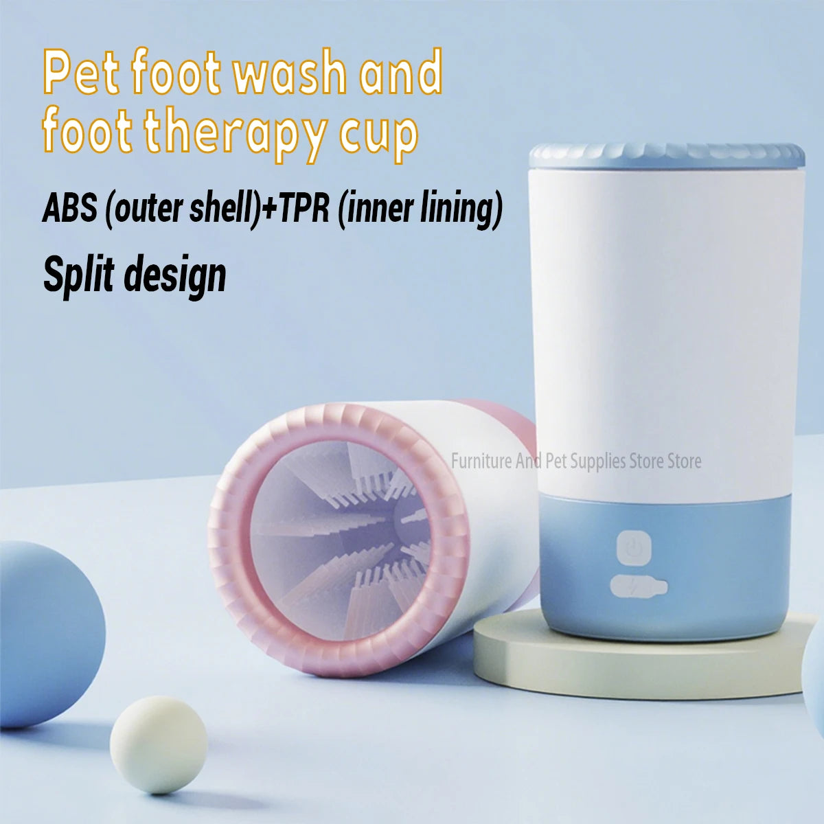 Electric Pet Paw Cleaner — Portable Automatic Foot Wash Cup for Dogs