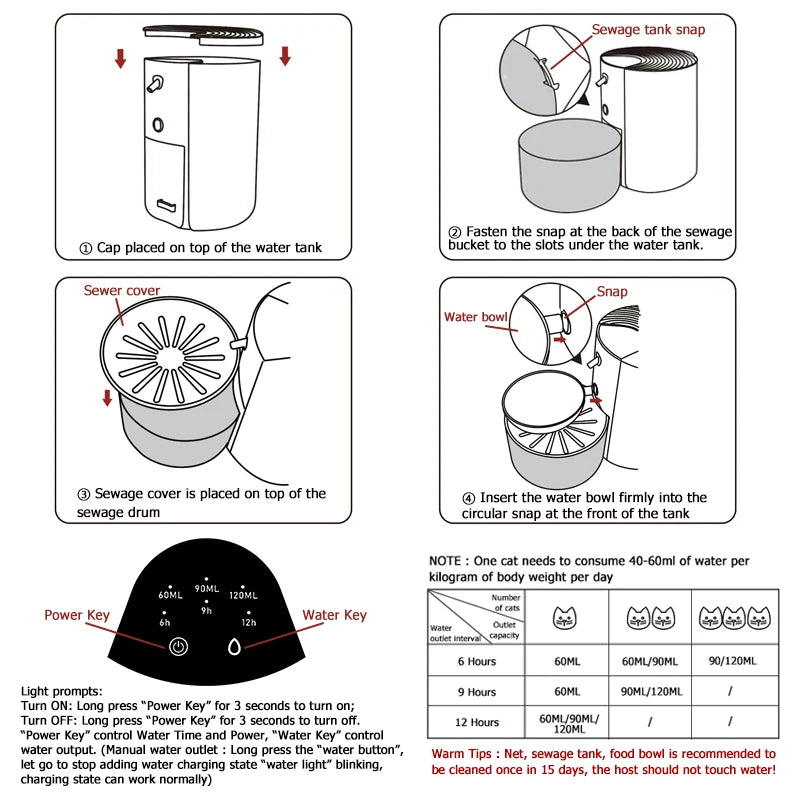 Wireless Smart Pet Water Fountain — Rechargeable Automatic Water Feeder for Cats & Dogs