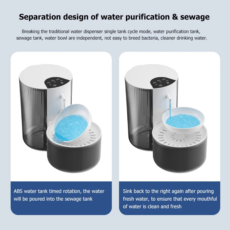 Wireless Smart Pet Water Fountain — Rechargeable Automatic Water Feeder for Cats & Dogs